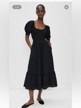 NWT Hill House Louisa in Black Crepe